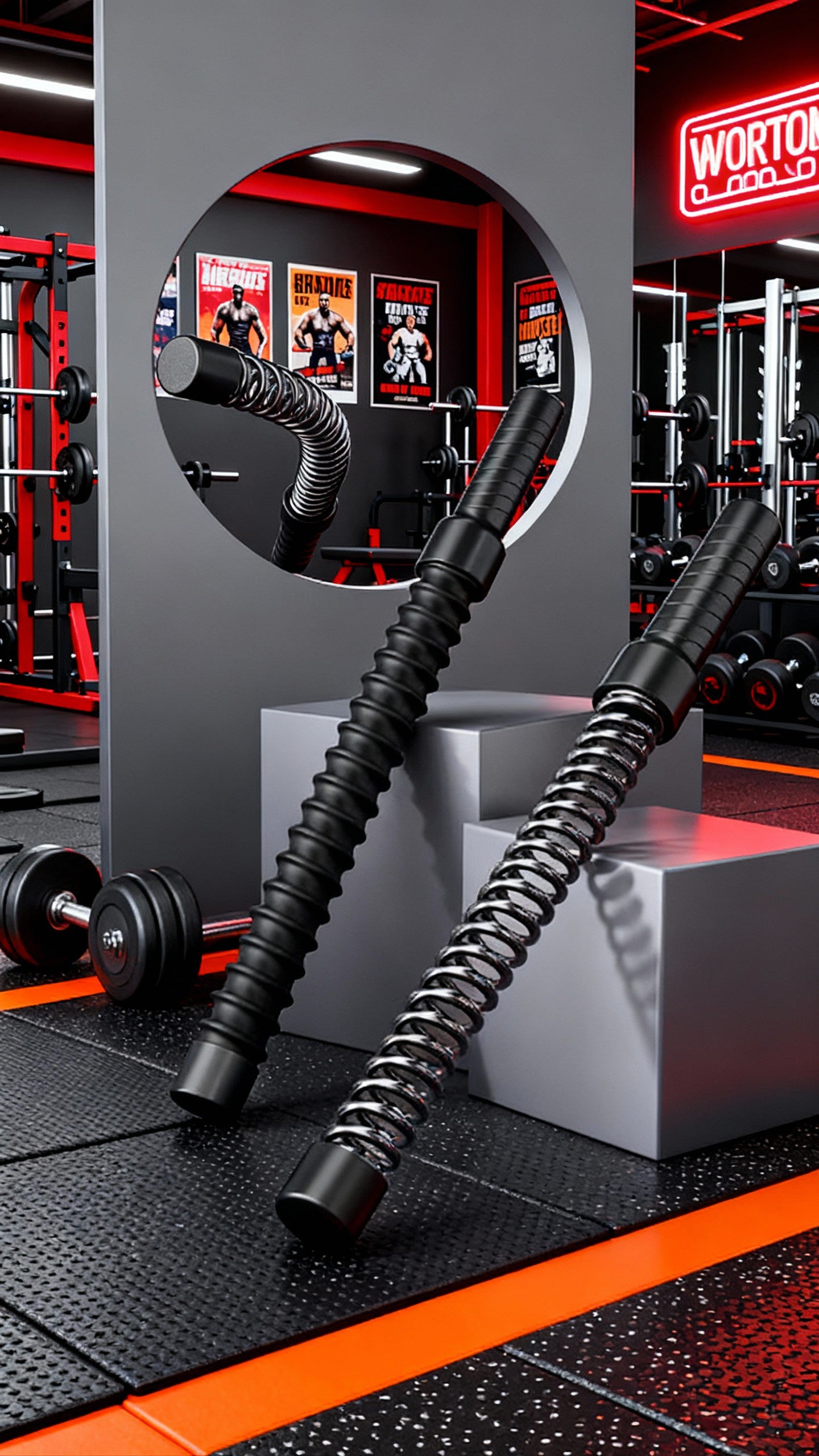 Tiges Élastiques à Ressort de Musculation – Puissance, flexibilité et contrôle