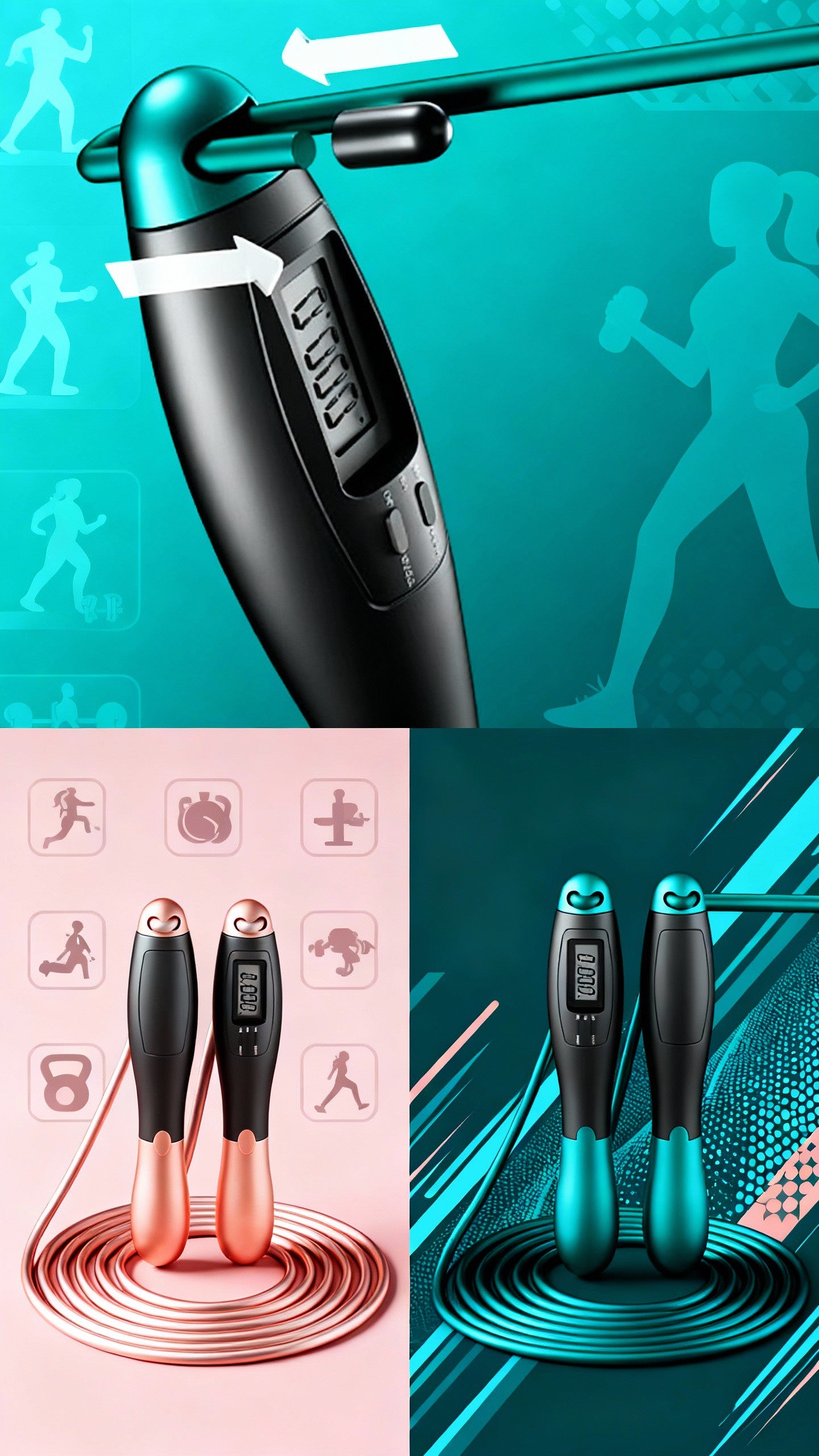 Corde à Sauter avec Compteur – Sautez vers vos objectifs fitness